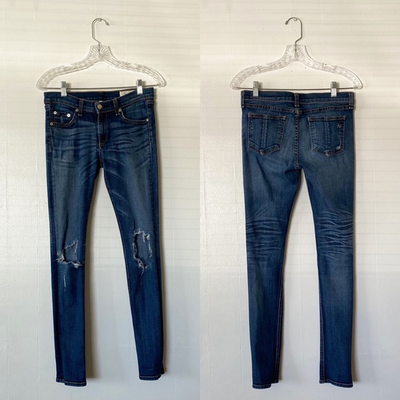rag & bone for Intermix Ripped Skinny Jeans - Picture 1 of 6